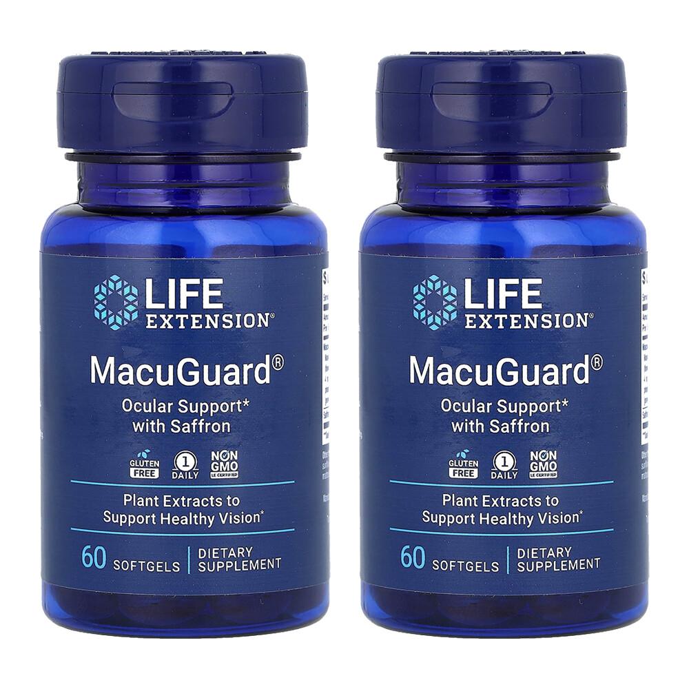 Life Extension MacuGuard Saffron Eye Support Supplement, 60 Softgels - 2 Pack 60 pcs - 2 ea
Life Extension MacuGuard Saffron Eye Support Supplement, 60 Softgels - 2 Pack 60 pcs - 2 ea
