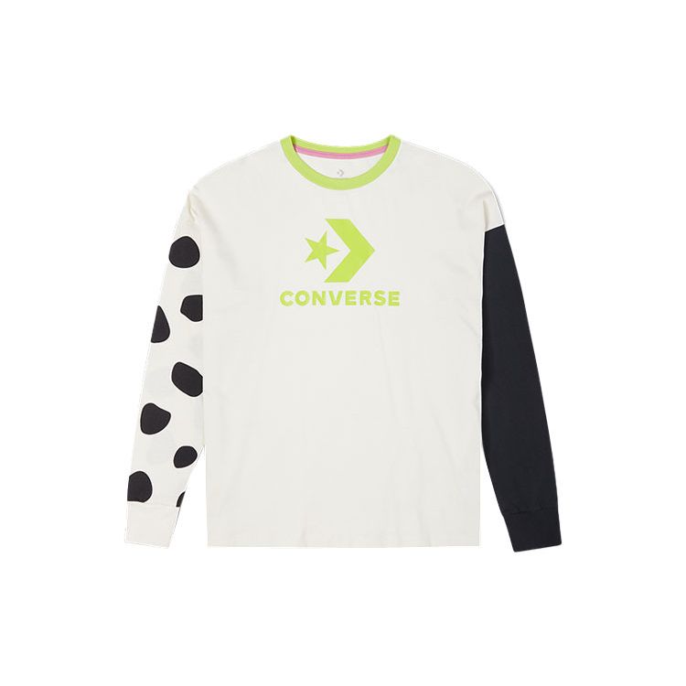 Converse Oversized Spliced Color-Block Logo Print Crew Neck Long Sleeve T-Shirt Women Tops White 10023077-A01
Converse Oversized Spliced Color-Block Logo Print Crew Neck Long Sleeve T-Shirt Women Tops White 10023077-A01
