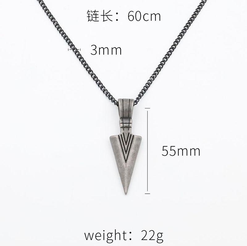 Personalized Triangular Spearhead Pendant Men S Street Fashion Hip Hop Wind Titanium Steel Arrow Necklace чорний
Personalized Triangular Spearhead Pendant Men S Street Fashion Hip Hop Wind Titanium Steel Arrow Necklace чорний