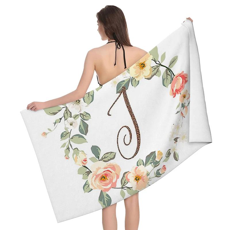 1pc Flower wreath letter pattern Pattern Beach Towel,Ultra-Fine Fiber Beach Blanket,Highly Absorbent Bath Towel,Suitable W30*H60(CM)
1pc Flower wreath letter pattern Pattern Beach Towel,Ultra-Fine Fiber Beach Blanket,Highly Absorbent Bath Towel,Suitable W30*H60(CM)