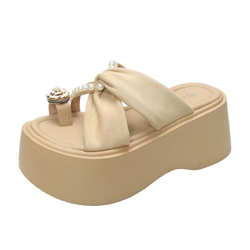 Korean version of small temperament muffin bottom heightening sandals 2025 new rhinestone cover toe beach shoes outer wear with skirt 39 хаки
Korean version of small temperament muffin bottom heightening sandals 2025 new rhinestone cover toe beach shoes outer wear with skirt 39 хаки