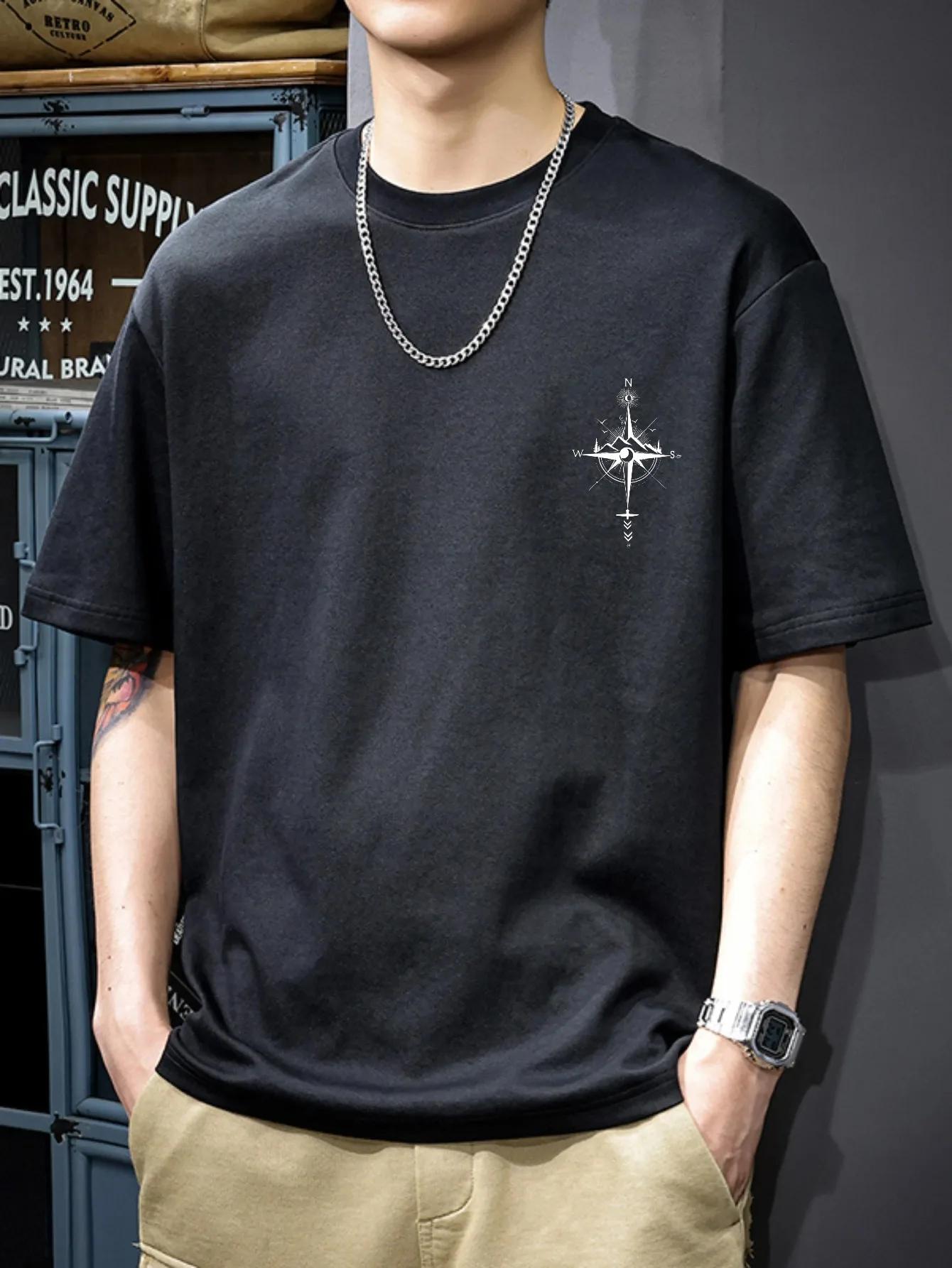 Mens TShirt White Compass Rose Printed Pattern Text High Quality Cotton Tops Tees 4XL
Mens TShirt White Compass Rose Printed Pattern Text High Quality Cotton Tops Tees 4XL