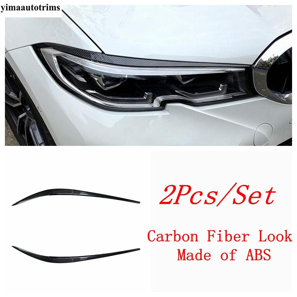2Pcs Black / Carbon Fiber Headlight Lamp Eyelid Eyebrow Cover Decoration Stickers For BMW 3 Series G20 - 2024 Accessories Carbon Fiber Look
2Pcs Black / Carbon Fiber Headlight Lamp Eyelid Eyebrow Cover Decoration Stickers For BMW 3 Series G20 - 2024 Accessories Carbon Fiber Look