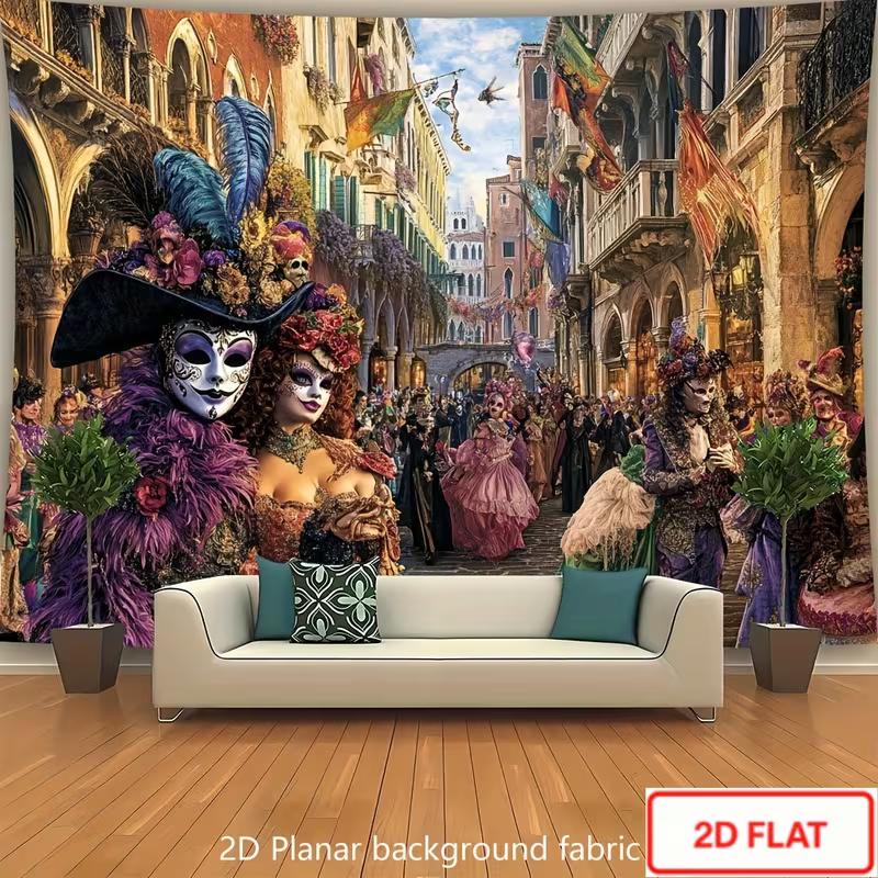 2D Venice Carnival Photography Background, Vintage Venetian Masquerade Ball Masked Party Decor Banner 47.2x31.5inch/120*80cm
2D Venice Carnival Photography Background, Vintage Venetian Masquerade Ball Masked Party Decor Banner 47.2x31.5inch/120*80cm
