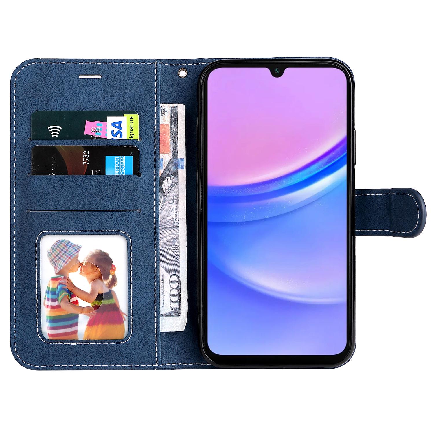 For Samsung Galaxy A17/A26 5G/A16 5G/A16 4G Case Flip Wallet Leather Phone Cover 3 Color Splicing Blue
For Samsung Galaxy A17/A26 5G/A16 5G/A16 4G Case Flip Wallet Leather Phone Cover 3 Color Splicing Blue