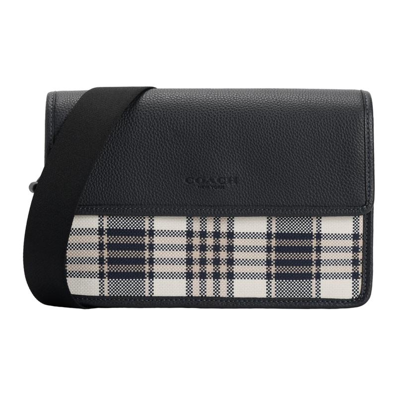 COACH crossbody bag Turner 25 logo embossed classic plaid jacquard fabric and natural pebble leather messenger shoulder medium size men s bronze чорний
COACH crossbody bag Turner 25 logo embossed classic plaid jacquard fabric and natural pebble leather messenger shoulder medium size men s bronze чорний