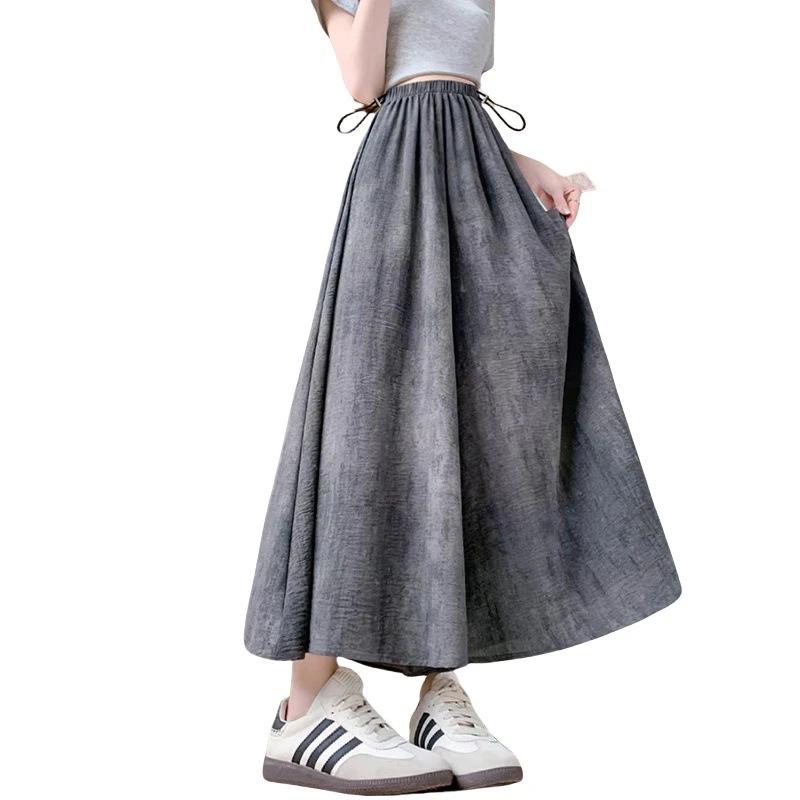 Maternity Tie-Dye A-Line Ice Silk Skirt Pants - Summer High Waist, Slim, Casual, Lazy, Wide-Leg Design. M темно-серого
Maternity Tie-Dye A-Line Ice Silk Skirt Pants - Summer High Waist, Slim, Casual, Lazy, Wide-Leg Design. M темно-серого