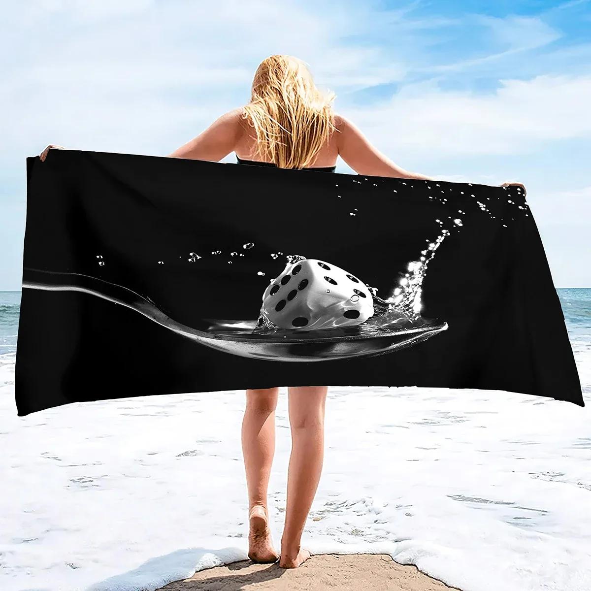 Dice Print Oversized Beach Towels,Super Absorbent Sand Free Thick Microfiber Beach Towel ,Cute Tropical Palm Leaf Beach Towels W30*H60(CM)
Dice Print Oversized Beach Towels,Super Absorbent Sand Free Thick Microfiber Beach Towel ,Cute Tropical Palm Leaf Beach Towels W30*H60(CM)