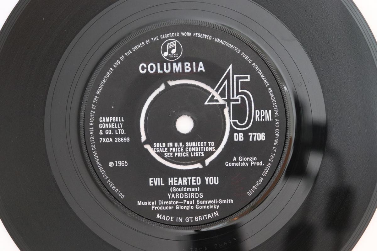 7inch Record YARDBIRDS - Evil Hearted You / Still I m Sad DB7706 Columbia 1965 UK Rock Used
7inch Record YARDBIRDS - Evil Hearted You / Still I m Sad DB7706 Columbia 1965 UK Rock Used