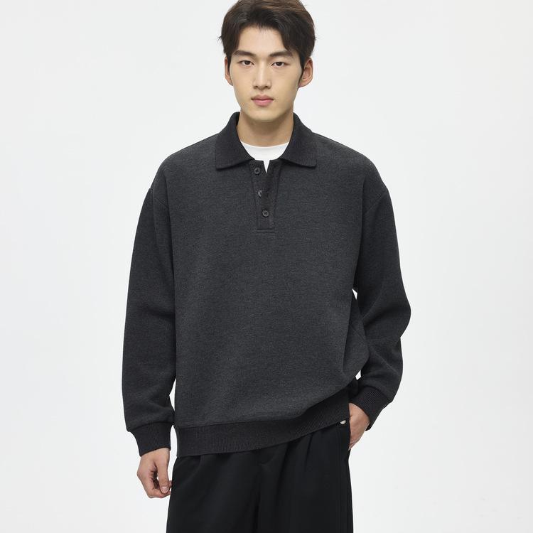 Men s Grey Fleece-Lined Wool Polo Sweatshirt (480g) - 2025 Autumn/Winter Collection XL
Men s Grey Fleece-Lined Wool Polo Sweatshirt (480g) - 2025 Autumn/Winter Collection XL
