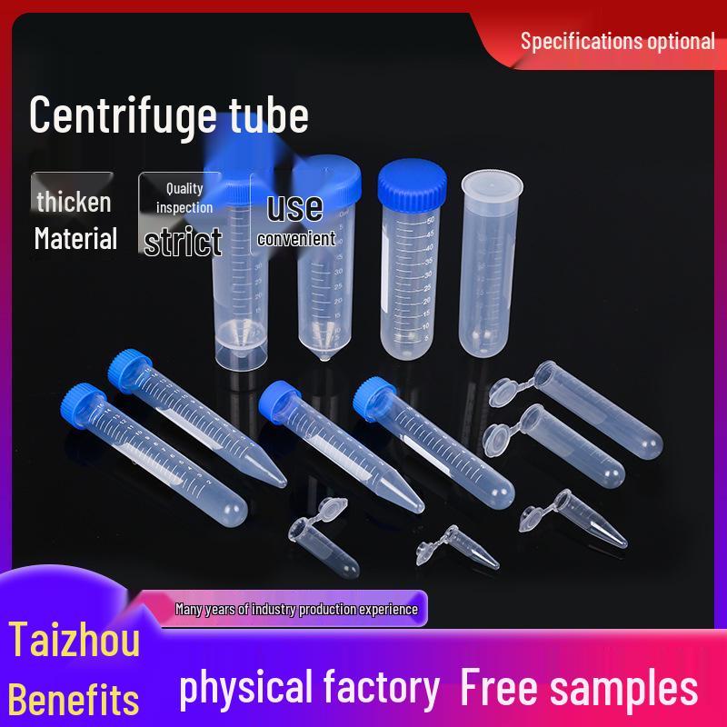 Plastic Centrifuge Test Tubes with Lids: 0.2ml, 0.5ml, 1.5ml, 2ml, 7ml, 15ml, 20ml, 50ml, 100ml 0.2ml (1000/pack)
Plastic Centrifuge Test Tubes with Lids: 0.2ml, 0.5ml, 1.5ml, 2ml, 7ml, 15ml, 20ml, 50ml, 100ml 0.2ml (1000/pack)
