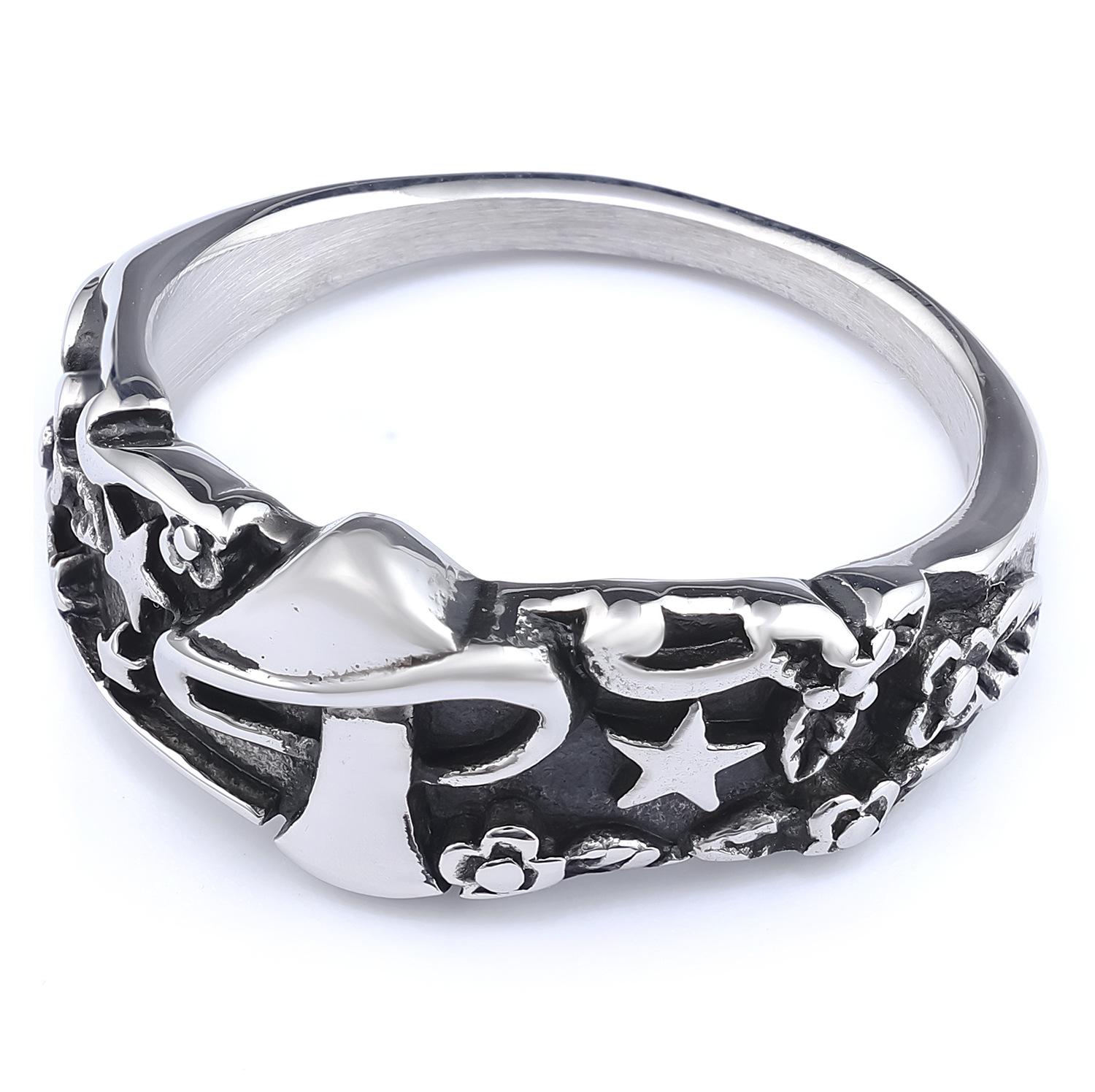 Trendy Retro Mushroom Star Ring Stainless Steel Fashion Jewelry for Women Men No. 7
Trendy Retro Mushroom Star Ring Stainless Steel Fashion Jewelry for Women Men No. 7