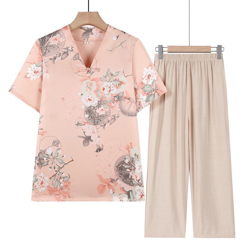 Grandma s Summer Plus-Size Chiffon Top & Nine-Point Pants Set 4XL (suggested for 133-145 kg) розовый
Grandma s Summer Plus-Size Chiffon Top & Nine-Point Pants Set 4XL (suggested for 133-145 kg) розовый