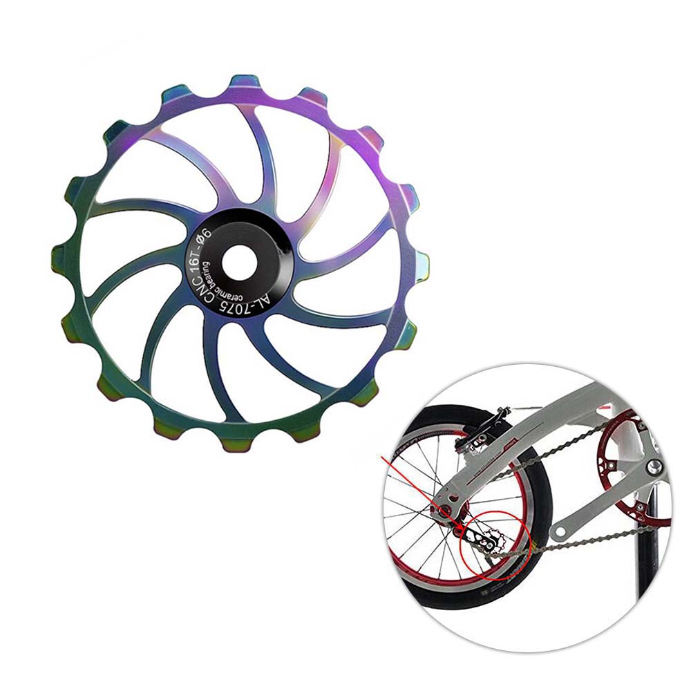 Metal Pulley Wheel 14T 16T Transmission Ceramics Guide Roller Bearing Guide Wheel Rear Derailleur 16T
Metal Pulley Wheel 14T 16T Transmission Ceramics Guide Roller Bearing Guide Wheel Rear Derailleur 16T