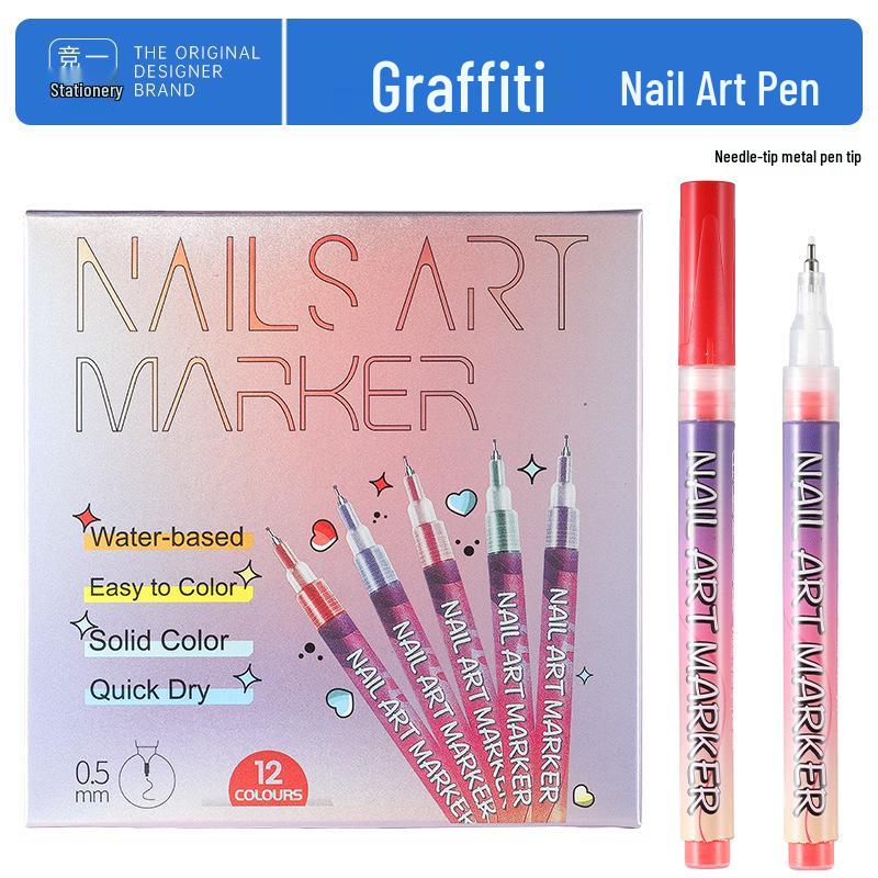 Multi-color 0.5mm Nail Art Graffiti Pen for DIY Line Drawing and Painting
Multi-color 0.5mm Nail Art Graffiti Pen for DIY Line Drawing and Painting