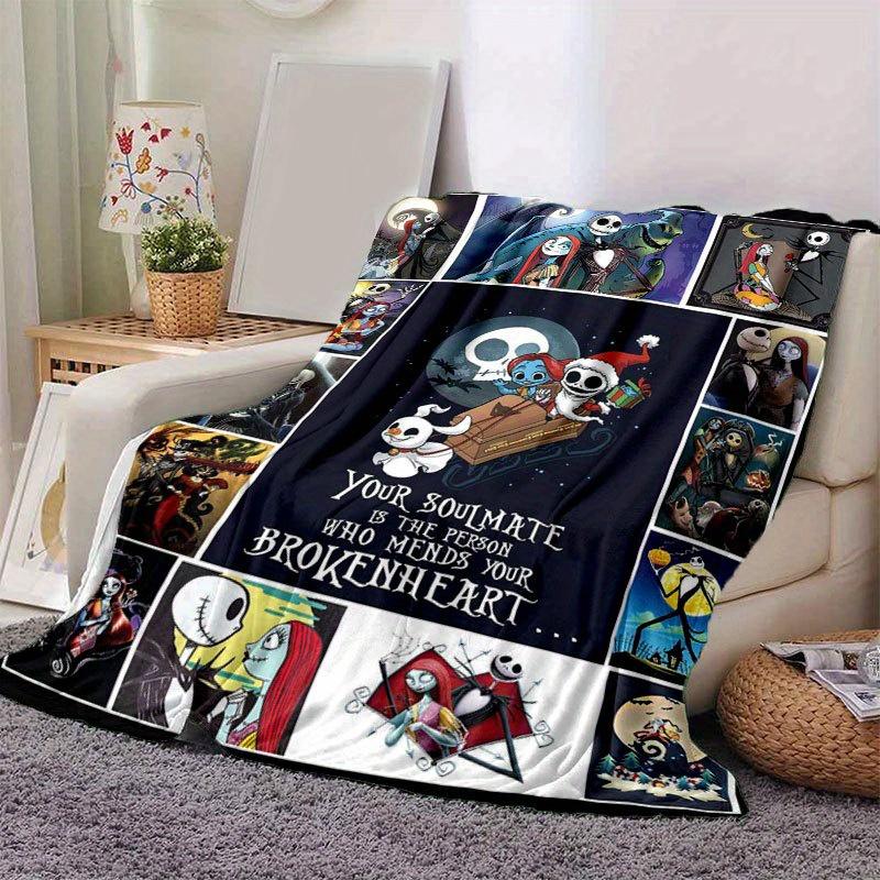 1pc Jack Skellington Printing Flannel Blanket Ideal for Travel Sofa Beds and Home Decor Ideal Birthday or Holiday Gift Available for All Sea 100x150cm
1pc Jack Skellington Printing Flannel Blanket Ideal for Travel Sofa Beds and Home Decor Ideal Birthday or Holiday Gift Available for All Sea 100x150cm