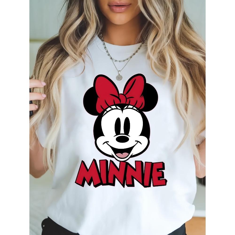 Womens Minnie Mouse Pattern TShirt Cotton Short Sleeve Spring Summer Casual Comfort Style Perfect Mothers Day Gift S
Womens Minnie Mouse Pattern TShirt Cotton Short Sleeve Spring Summer Casual Comfort Style Perfect Mothers Day Gift S