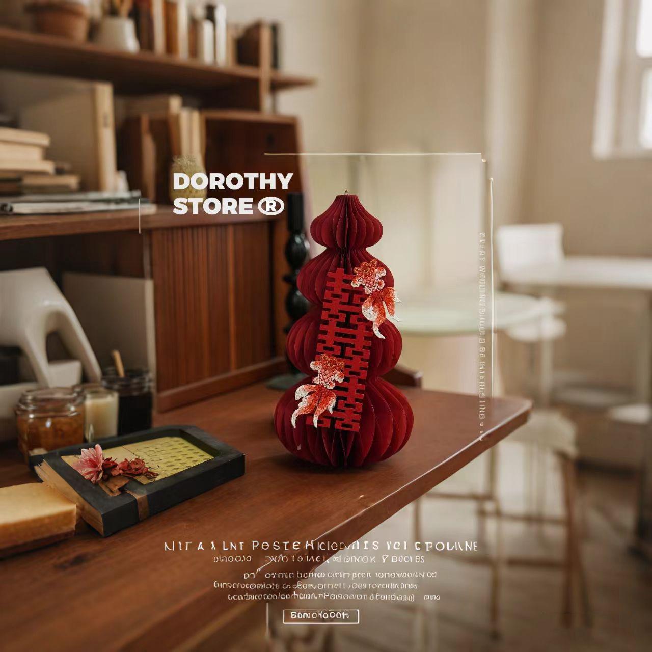 Three-Dimensional Gourd Honeycomb Ornament for Wedding and Engagement Decor
Three-Dimensional Gourd Honeycomb Ornament for Wedding and Engagement Decor