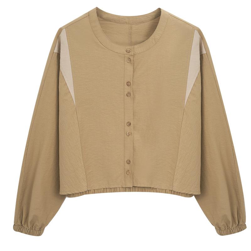 Round Neck Shirt for Women Long Sleeve Spring New Short Top Small Korean Casual Shirt M
Round Neck Shirt for Women Long Sleeve Spring New Short Top Small Korean Casual Shirt M