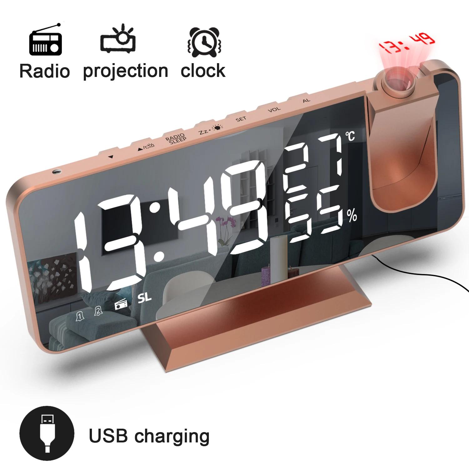 FM Table Clock LED Digital Alarm Clock Electronic Table Alarm Desktop Clocks USB Wake Up FM Radio Time Projector Table Clock
FM Table Clock LED Digital Alarm Clock Electronic Table Alarm Desktop Clocks USB Wake Up FM Radio Time Projector Table Clock
