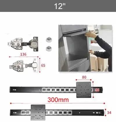 Cabinet door plug-in slide rail upturn door hinge Hidden swing slide track for wardrobe folding TV cabinet Swing
Cabinet door plug-in slide rail upturn door hinge Hidden swing slide track for wardrobe folding TV cabinet Swing