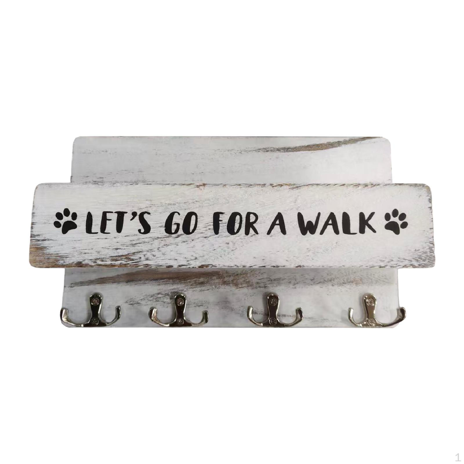 Dog Leash Holder for Leashes Organized Simple with 4 Hooks Key Farmhouse Treats Entryway
Dog Leash Holder for Leashes Organized Simple with 4 Hooks Key Farmhouse Treats Entryway