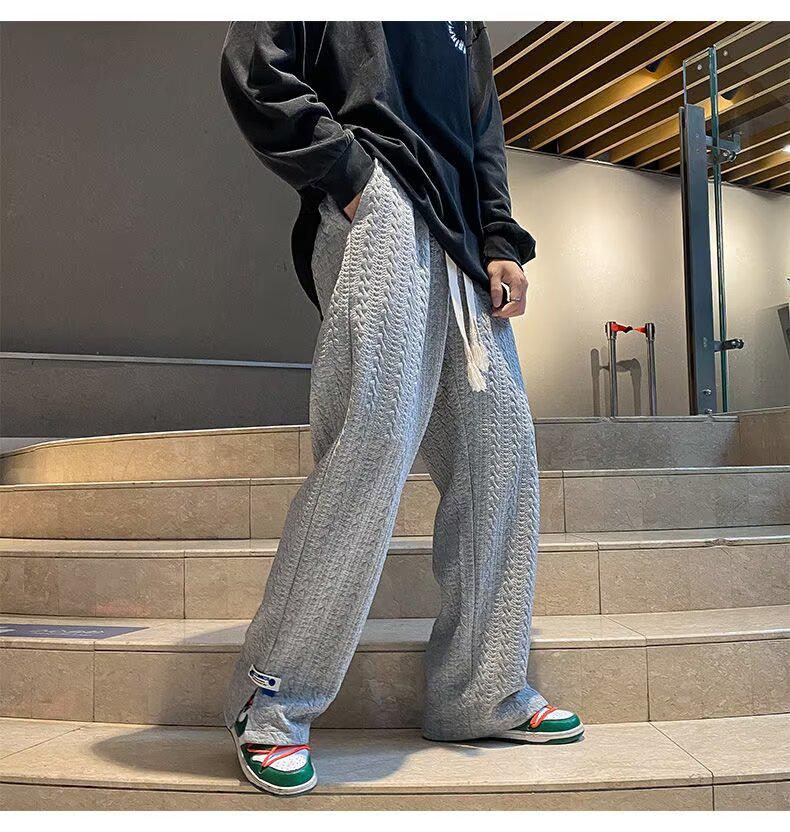American Jacquard Men s High Street Straight Casual Pants L сірий колір
American Jacquard Men s High Street Straight Casual Pants L сірий колір