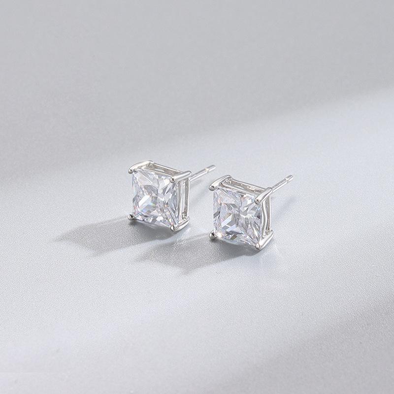 Hypoallergenic 316L Stainless Steel Earring Square Round CZ Stud Earrings Sensitive Ear Studs Set for Men Women 3-8MM 8MM срібний
Hypoallergenic 316L Stainless Steel Earring Square Round CZ Stud Earrings Sensitive Ear Studs Set for Men Women 3-8MM 8MM срібний