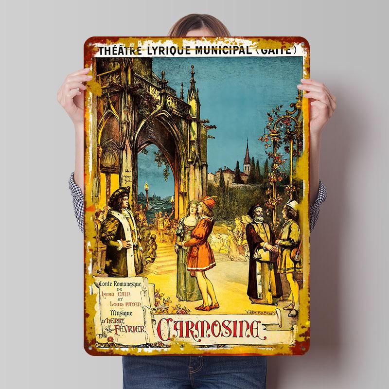 Carnosine Opera Tinplate Poster Customized Wall Art Vintage Retro Metal Signs for Decoration Garage Decorations Room Ornaments 20x30cm(7.8x11.8inch)
Carnosine Opera Tinplate Poster Customized Wall Art Vintage Retro Metal Signs for Decoration Garage Decorations Room Ornaments 20x30cm(7.8x11.8inch)