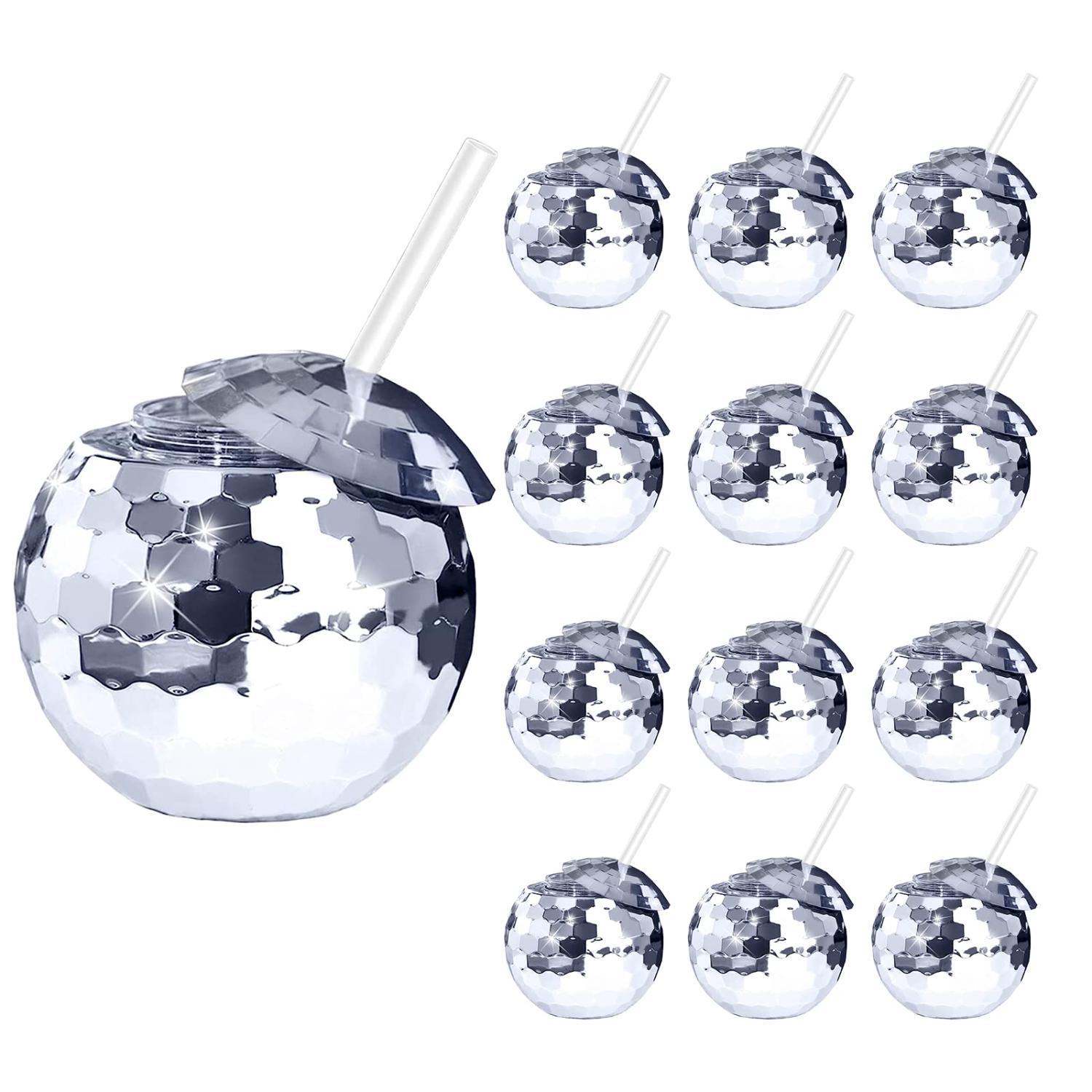 12pcs Disco Ball Cups 20oz Reusable Party Cups with Lids Straws Flash Cocktail Mug for Clubs Bars Syrup Tea Water Bottles серебряный
12pcs Disco Ball Cups 20oz Reusable Party Cups with Lids Straws Flash Cocktail Mug for Clubs Bars Syrup Tea Water Bottles серебряный