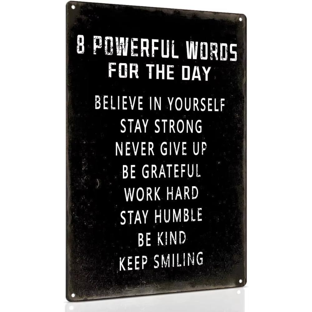 Вдохновляющее настенное искусство, металлическая вывеска, позитивные цитаты, гостиная, спальня, класс, спортзал, декор, мотивирующее подростковое настенное украшение 20x30cm яблочный зеленый
Вдохновляющее настенное искусство, металлическая вывеска, позитивные цитаты, гостиная, спальня, класс, спортзал, декор, мотивирующее подростковое настенное украшение 20x30cm яблочный зеленый