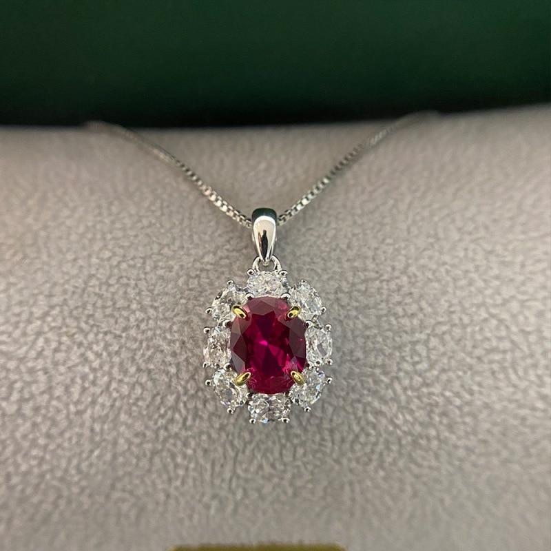 Роскошные серебряные ожерелья S925, подвески для женщин, изящные ювелирные изделия, кулон с рубиновым драгоценным камнем, подарочное ожерелье для женщин
Роскошные серебряные ожерелья S925, подвески для женщин, изящные ювелирные изделия, кулон с рубиновым драгоценным камнем, подарочное ожерелье для женщин