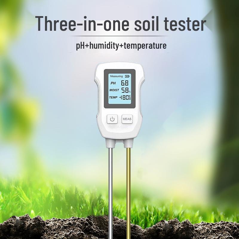 Три в одному Високоточний тестер ґрунту: Цифровий вимірювач кислотності, вологості та вологості повітря зі світлодіодним дисплеєм
Три в одному Високоточний тестер ґрунту: Цифровий вимірювач кислотності, вологості та вологості повітря зі світлодіодним дисплеєм