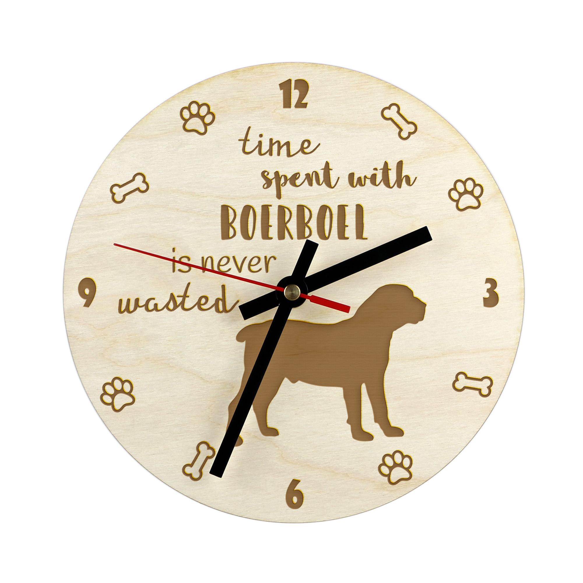 Boerboel, South African Mastiff - clock with dog, wooden clock with engraving, personalised clock by Art-Dog
Boerboel, South African Mastiff - clock with dog, wooden clock with engraving, personalised clock by Art-Dog