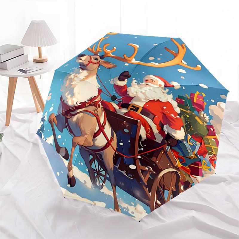 1pc Santa Claus and His Reindeer Automatic Opening and Closing Umbrella - Suitable for Various Occasions, Outdoor Activities, Lightweight and Durable
1pc Santa Claus and His Reindeer Automatic Opening and Closing Umbrella - Suitable for Various Occasions, Outdoor Activities, Lightweight and Durable