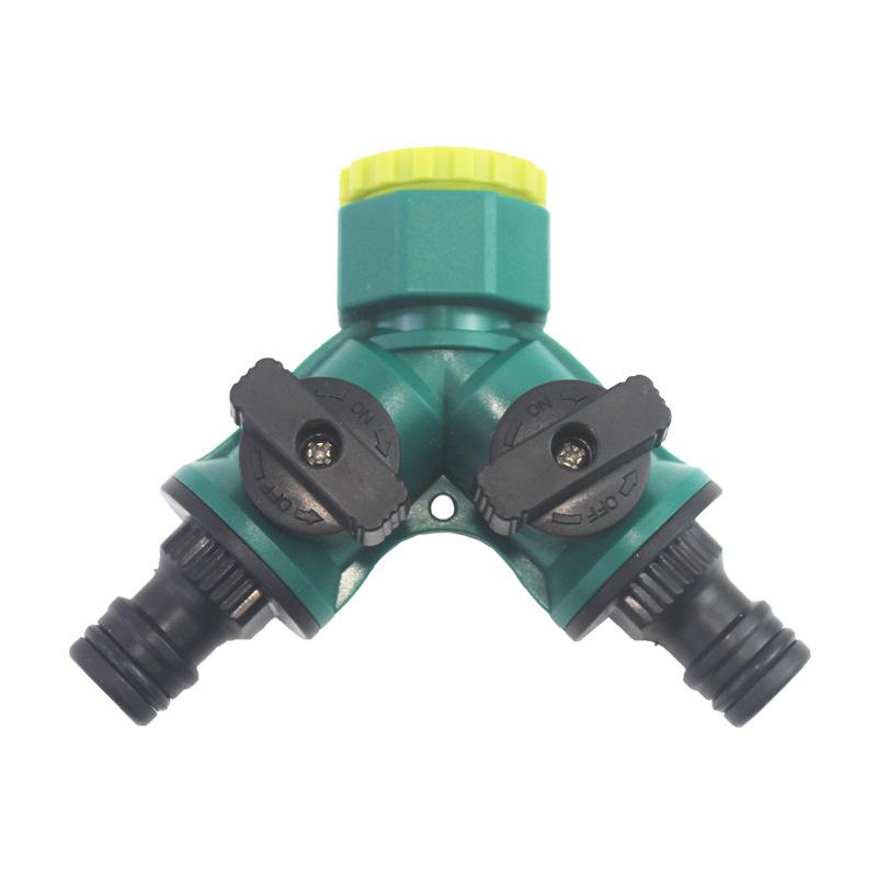 Two-Way Plastic Water Pipe Adapter with Switch Valve and Quick-Connect
Two-Way Plastic Water Pipe Adapter with Switch Valve and Quick-Connect