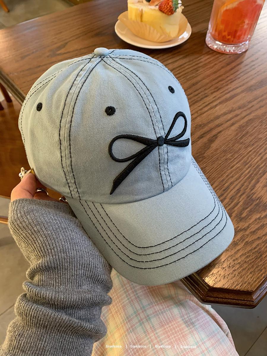 Bowknot Stylish Embroidered Baseball Cap For Women Adjustable Soft Top Summer Spring Bow Blue
Bowknot Stylish Embroidered Baseball Cap For Women Adjustable Soft Top Summer Spring Bow Blue