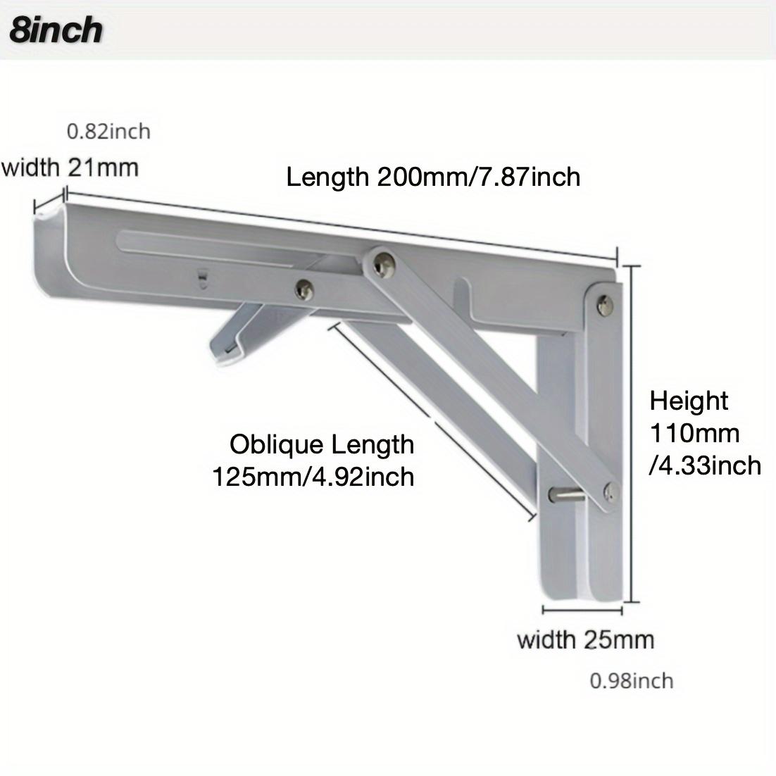 Heavy Duty Folding Shelf Brackets, Collapsible Triangular Shelf Bracket for Bench Table Shelf Brackets Wall Shelf Shelf Support 2pcs
Heavy Duty Folding Shelf Brackets, Collapsible Triangular Shelf Bracket for Bench Table Shelf Brackets Wall Shelf Shelf Support 2pcs