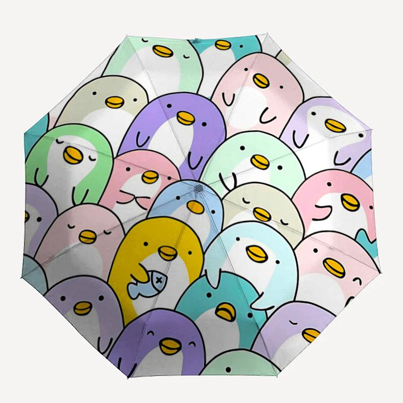 1pc Penguin Parade Automatic Open/Close, 8-Rib Durable Frame, Compact Folding, Elegant Man/Women s Travel079
1pc Penguin Parade Automatic Open/Close, 8-Rib Durable Frame, Compact Folding, Elegant Man/Women s Travel079
