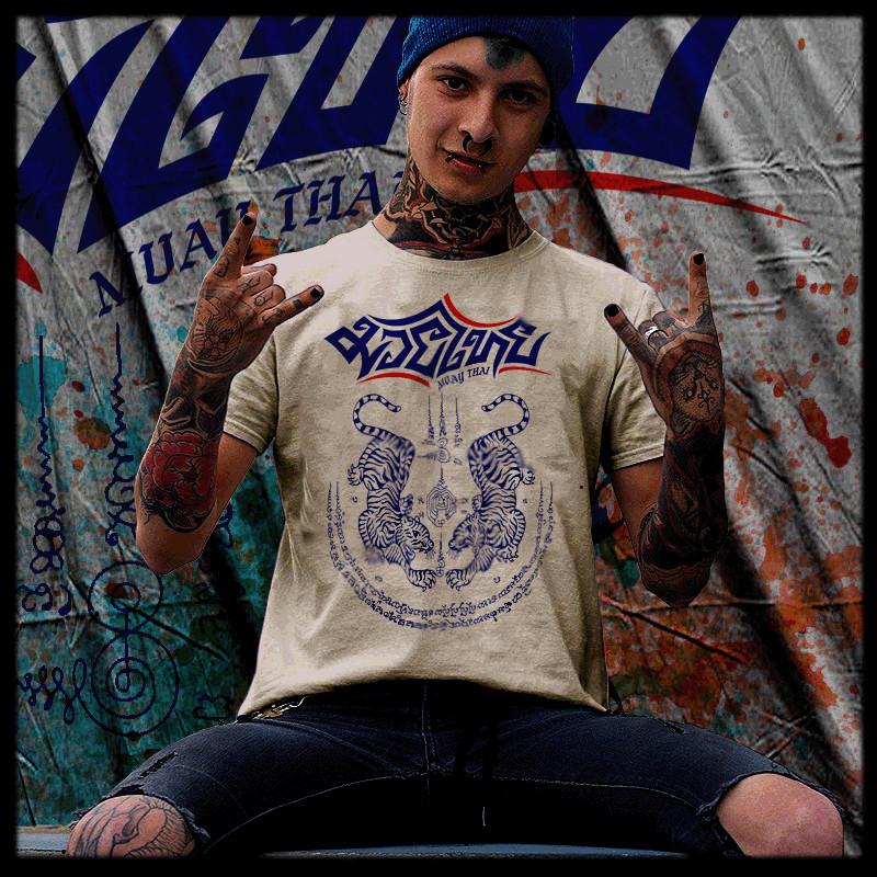 Muay Thai T-shirt Thai boxing Sak Yant Tattoo Thai Boxer muay boron tiger tee 4XL
Muay Thai T-shirt Thai boxing Sak Yant Tattoo Thai Boxer muay boron tiger tee 4XL