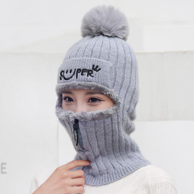 Women Winter Thick Warm Knitted Beanies Cap Hats Lady Full Face Covered Outdoor Ski Riding Cap Hat For Women One Size сірий
Women Winter Thick Warm Knitted Beanies Cap Hats Lady Full Face Covered Outdoor Ski Riding Cap Hat For Women One Size сірий