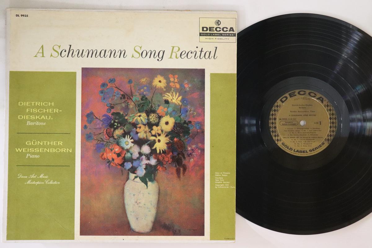 LP Record DIETRICH FISCHER-DIESKAU, GUNTHER W - Schumann: A Schumann Song Recital DL9935 DECCA US Classical Used
LP Record DIETRICH FISCHER-DIESKAU, GUNTHER W - Schumann: A Schumann Song Recital DL9935 DECCA US Classical Used