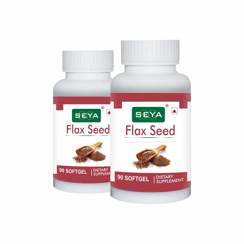 Seya Flaxseed Softgel Capsule, Health Supplement | 90 Softgel 150gm 0.3lbs Each Pack Of 2
Seya Flaxseed Softgel Capsule, Health Supplement | 90 Softgel 150gm 0.3lbs Each Pack Of 2