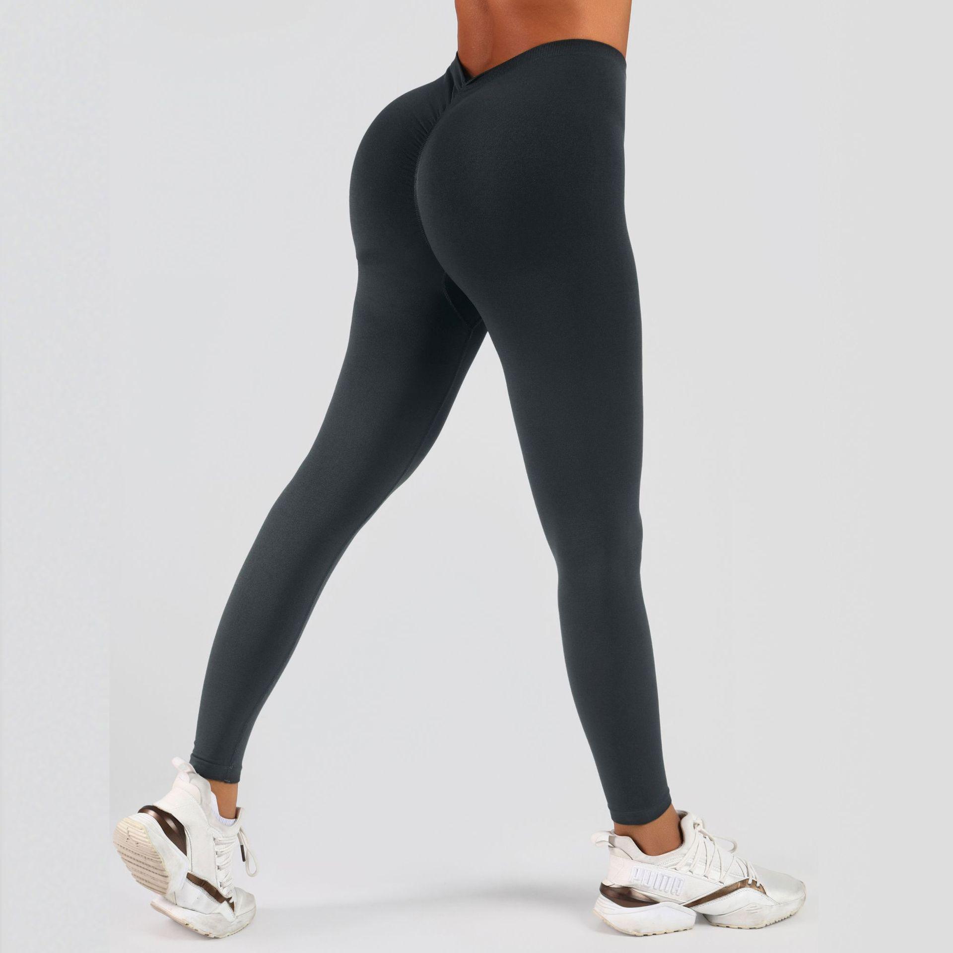 High Waist Seamless T-Line Yoga Pants with Ruched Peach Lift and V-Shape Waist, Cropped Length XL сірий колір
High Waist Seamless T-Line Yoga Pants with Ruched Peach Lift and V-Shape Waist, Cropped Length XL сірий колір