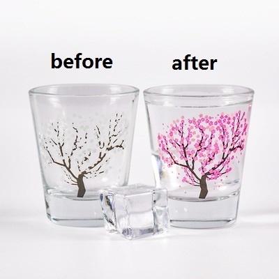 4 Pcs Lot Color Changing Mini Whisky Glass Magical Barware Wineglass Cold Discoloration Cherry Blossom Cup XO Vodka Shot Glasses 50ml
4 Pcs Lot Color Changing Mini Whisky Glass Magical Barware Wineglass Cold Discoloration Cherry Blossom Cup XO Vodka Shot Glasses 50ml