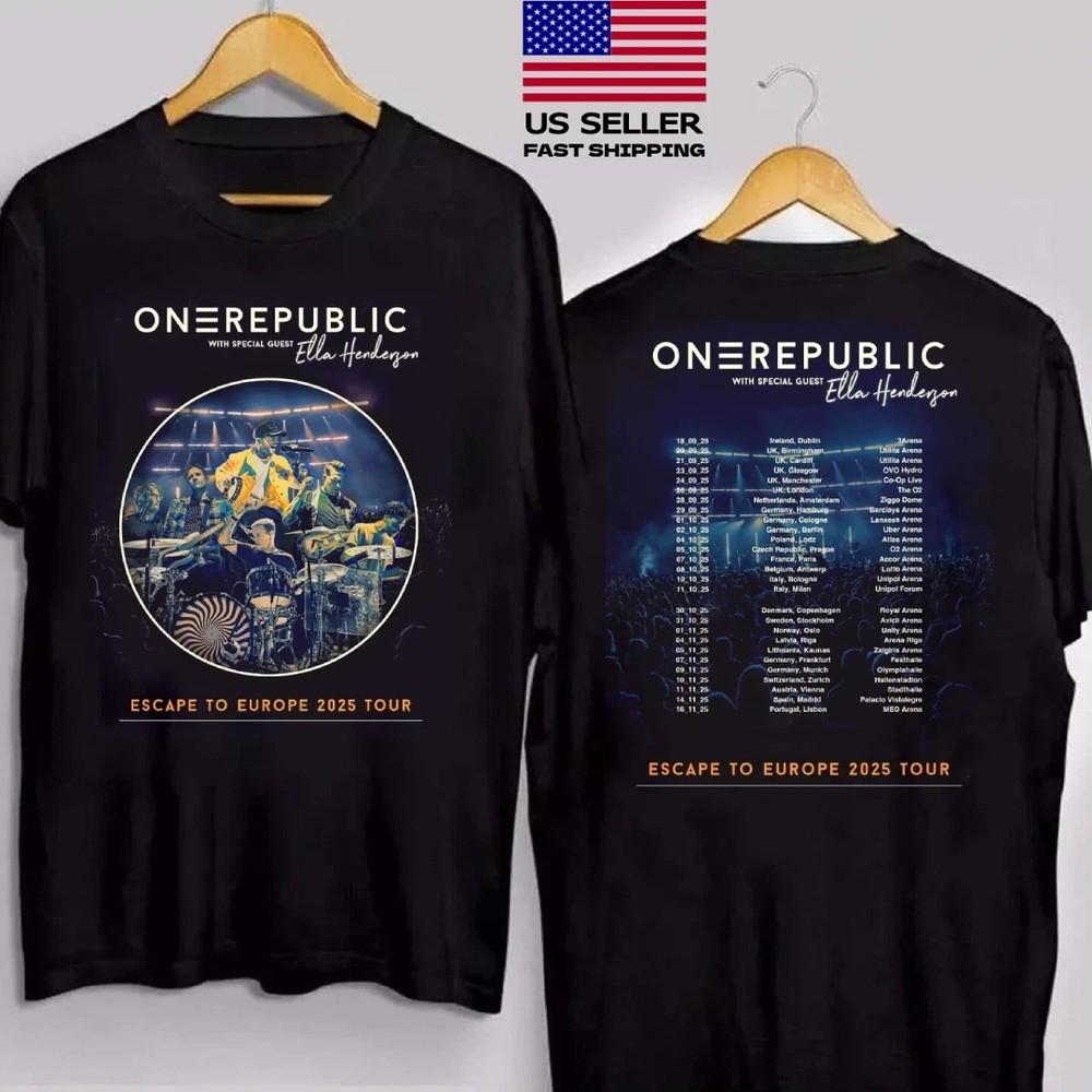 Hot One Republic TShirt Escape To Europe 2025 Tour Dates Tshirt Reprint Unisex T-Shirt XXXL
Hot One Republic TShirt Escape To Europe 2025 Tour Dates Tshirt Reprint Unisex T-Shirt XXXL