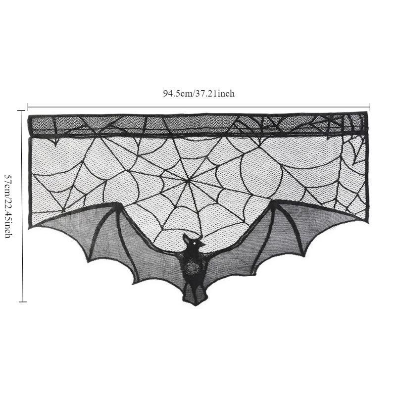 Halloween Lace Curtain Gothic Bat Tablecloth Fireplace Scarf Window Cover For Party Home Decoration Cobweb Halloween Wholesale
Halloween Lace Curtain Gothic Bat Tablecloth Fireplace Scarf Window Cover For Party Home Decoration Cobweb Halloween Wholesale