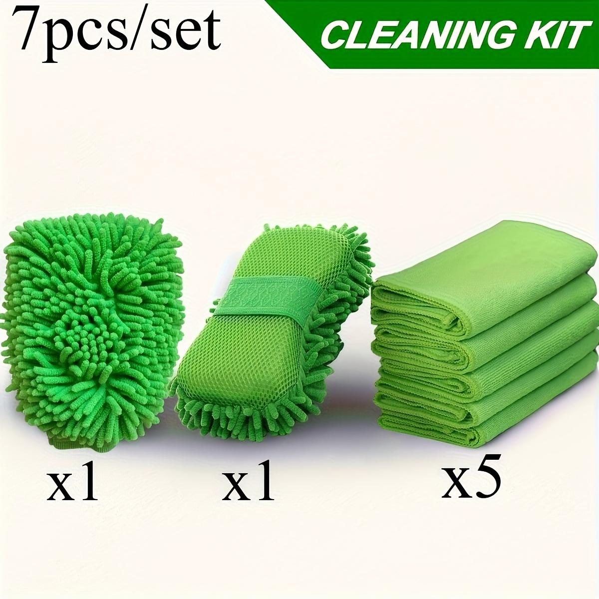 7PCS Highly Absorbent Cleaning Kit, Reusable for Cabin/car/home/kitchen Cleaning -1 Sponge+1 Glove+5 Towels зелёный
7PCS Highly Absorbent Cleaning Kit, Reusable for Cabin/car/home/kitchen Cleaning -1 Sponge+1 Glove+5 Towels зелёный