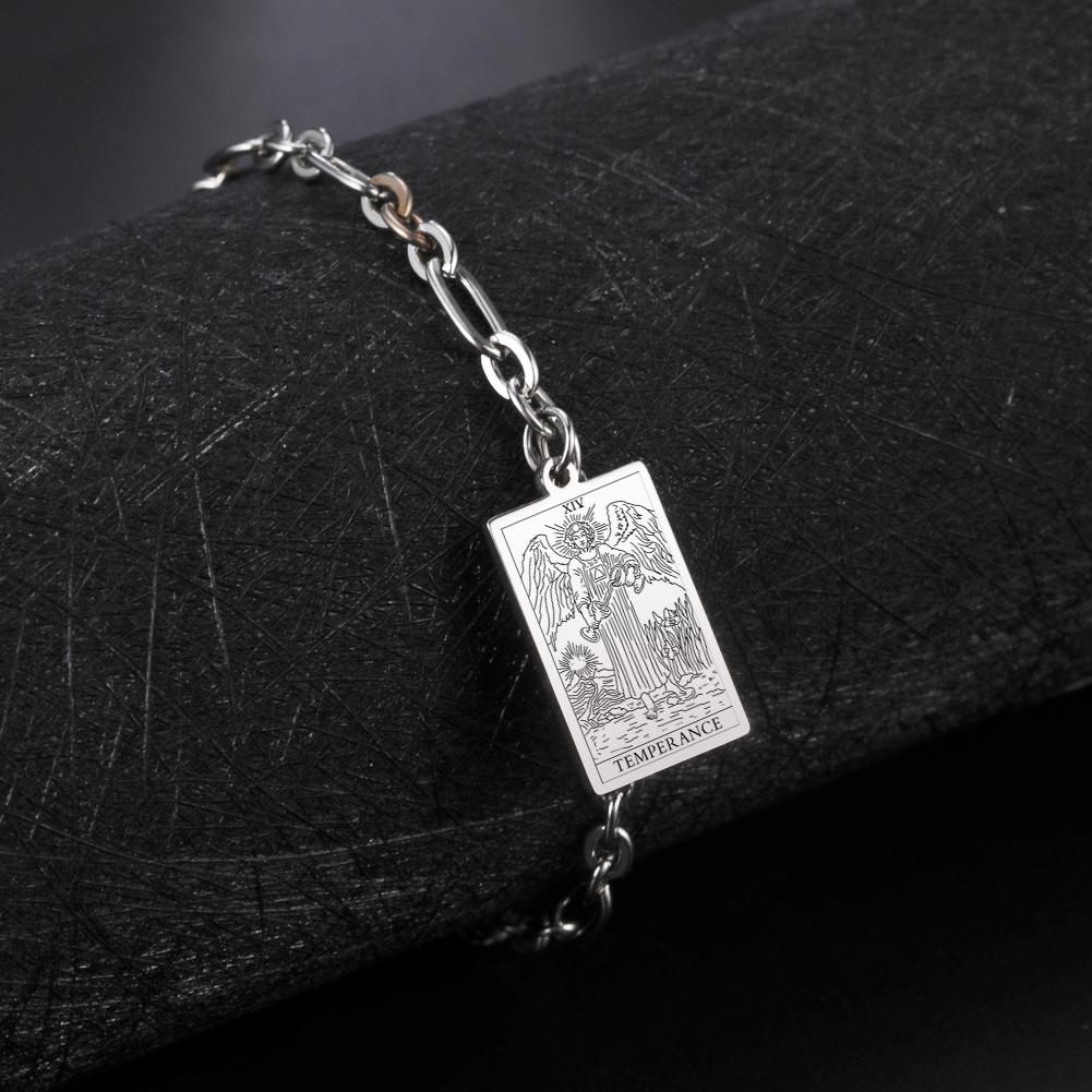 LIKGREAT Tarot Card Charms Bracelets for Women Men The Major Arcana Amulet Stainless Steel Classic Tarot Wrist Jewelry Gifts Silver&17-22cm
LIKGREAT Tarot Card Charms Bracelets for Women Men The Major Arcana Amulet Stainless Steel Classic Tarot Wrist Jewelry Gifts Silver&17-22cm