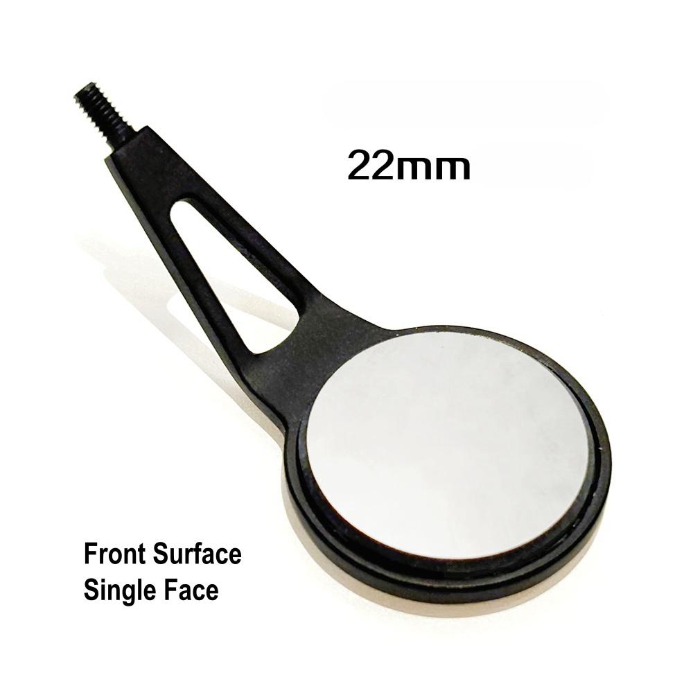 1 шт. Поверхностное зеркало для полости рта Одонтоскоп Гигиена полости рта Осмотр Стеклянное родиевое зеркало Черное 22 мм/24 мм 1 pc B single 22mm